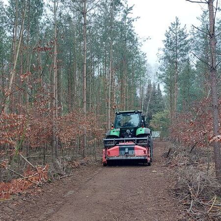 Rückegasse Forstmulchen